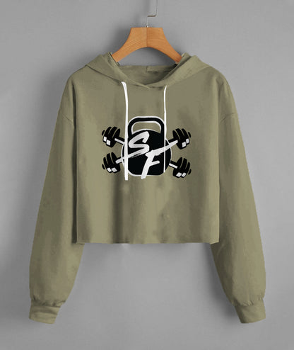 Lady'S Cropped Hoodie | Independent Trading Co. AFX64CRP